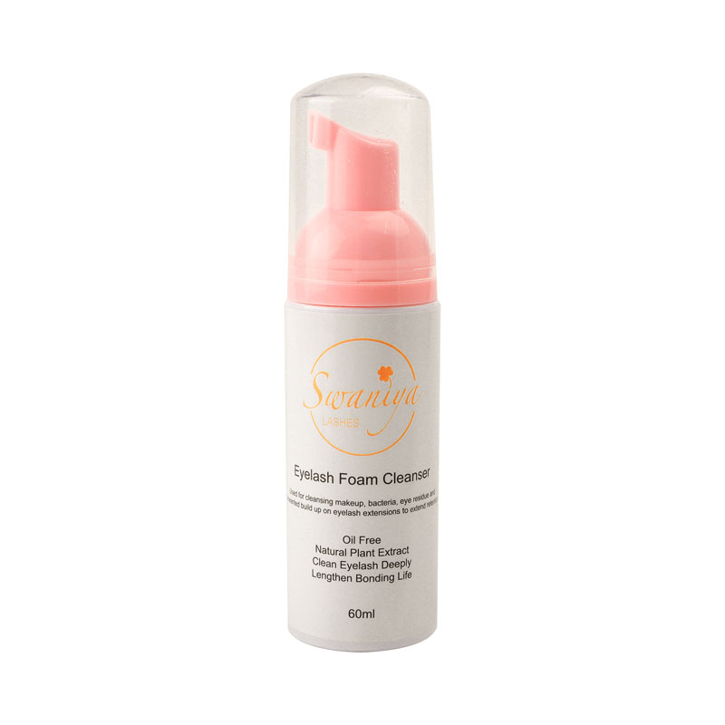 Swaniya® revoluciona a limpeza da maquiagem dos olhos: o limpador de espuma de cílios remove facilmente toda a maquiagem dos olhos