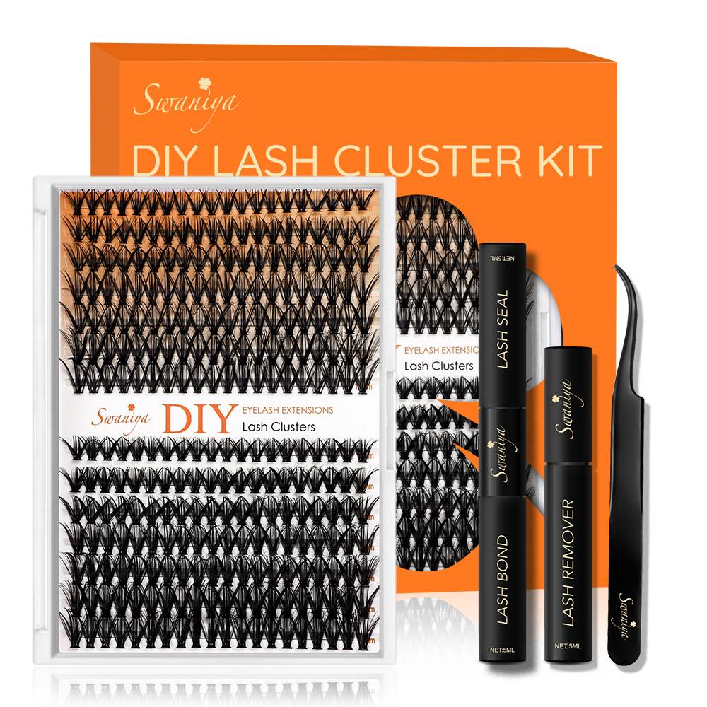Como escolher o tamanho certo e o comprimento dos aglomerados de extensões de cílios diy?